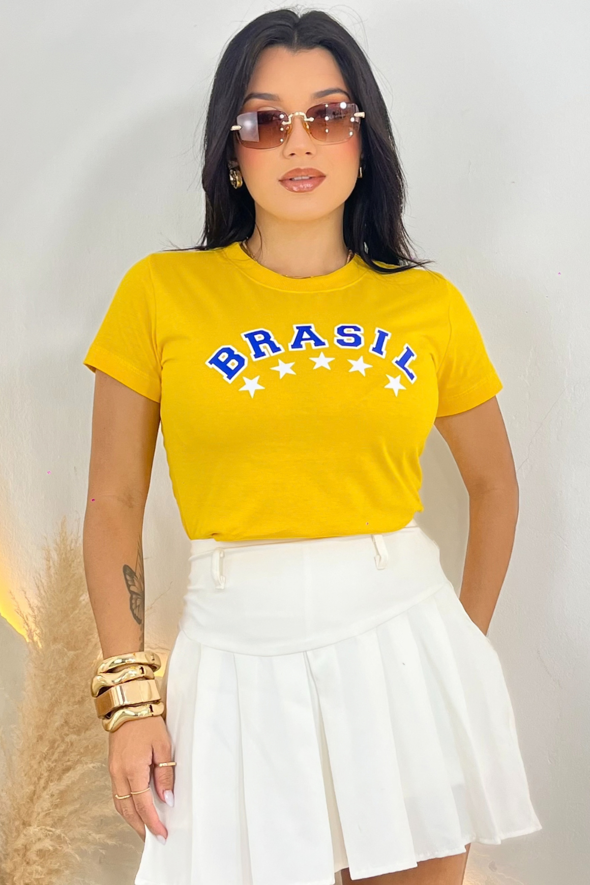 T-shirt Amarela Brasil